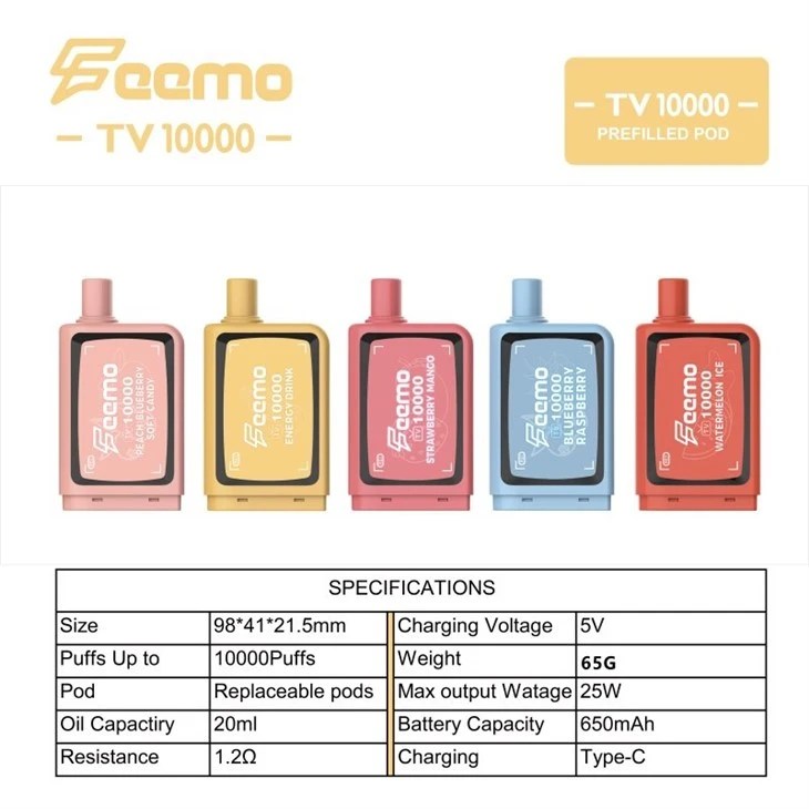 FEEMO tv 10000 PREFILLED POD