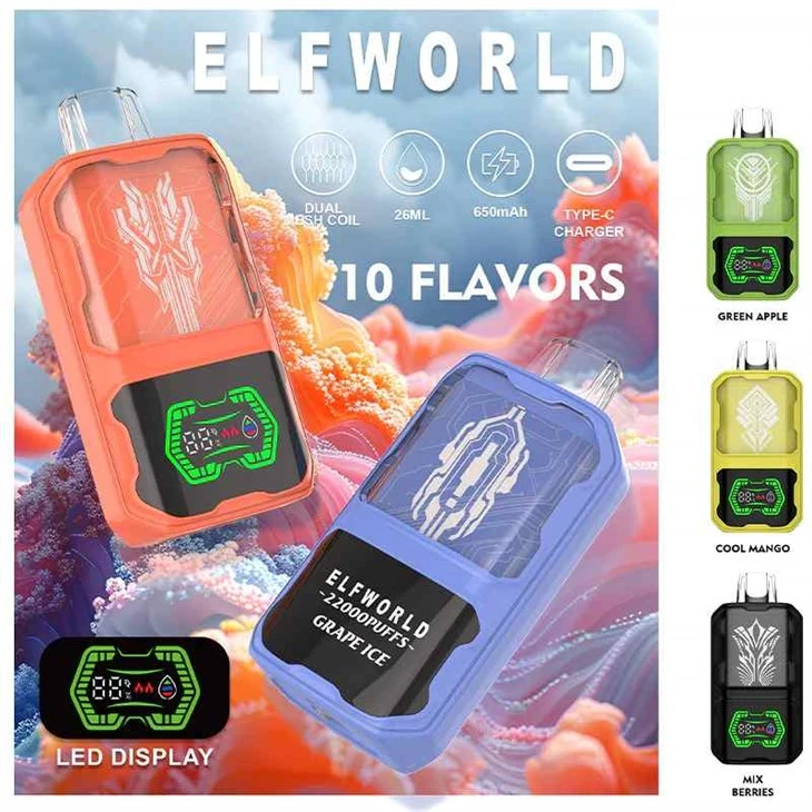 ELFWORLD AI22000 पफ्स डिस्पोजेबल वेप