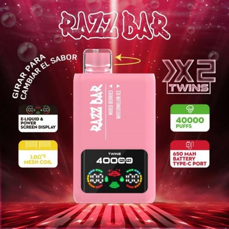 RAZZBAR 40K डुअल फ्लेवर